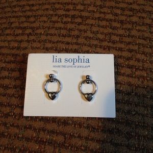 Lia Sophia heart studs